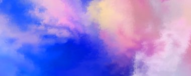 Modern fırça darbeleri. Poster, duvar sanatı, afiş, kart, kitap kapağı veya ambalaj için rahatlatıcı kompozisyonun yumuşak renkli çizimi. Pastel renklerle suluboya. 