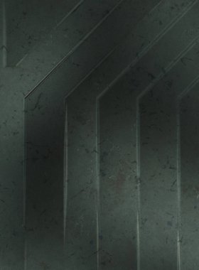 Çukur SciFi panelleri duvar. Üç boyutlu illüstrasyon. Gelecekçi kavramsal tasarım arka planı. Uzay gemisi desenli duvar kağıdı. Fırçalanmış teknoloji desen yüzeyi. 