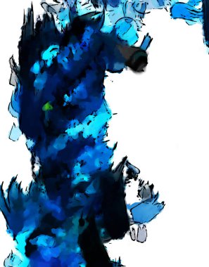 Mürekkep ve fosforlu kalemler yaratıcı çizimler. Beyaz arka planda boyama. El çizimi soyut renk dokuları. Poster, kart, davetiye, pankart, broşür, broşür için tasarım. Boyalı fırça darbeleri