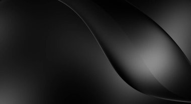 Web sitesi, poster, marka kimliği, broşür, sunum şablonu için lüks koyu bir arka plan. Dalgalı şekilli kaliteli tasarım. Dalgalanmalı soyut arkaplan. Pankart veya kapak tasarımı için dekorasyon.