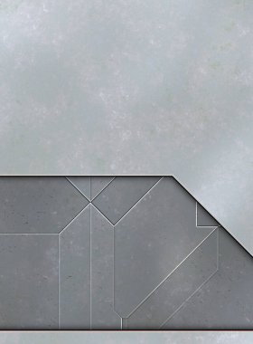 Katmanlı paneller. Fütürist soyut duvar kağıdı. Geometrik teknolojik yansıtıcı arka plan 3D metalik doku. Uzay gemisi desen yüzeyi.