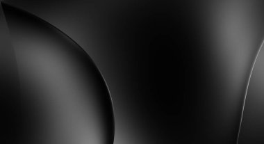 Web sitesi, poster, marka kimliği, broşür, sunum şablonu için lüks koyu bir arka plan. Dalgalı şekilli kaliteli tasarım. Dalgalanmalı soyut arkaplan. Pankart veya kapak tasarımı için dekorasyon.