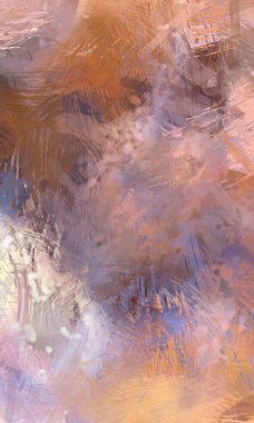 Soyut arkaplanda pürüzlü fırça darbeleri. Fırça boyası. Renkli boya darbeleri. Eşsiz duvar sanatı. Tuvaldeki modern sanat. Renkli çağdaş sanat eserleri.