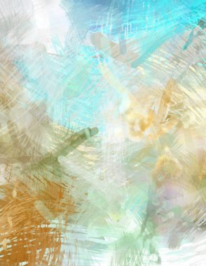 Soyut arkaplanda pürüzlü fırça darbeleri. Fırça boyası. Renkli boya darbeleri. Eşsiz duvar sanatı. Tuvaldeki modern sanat. Renkli çağdaş sanat eserleri.