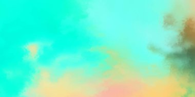 Modern fırça darbeleri. Poster, duvar sanatı, afiş, kart, kitap kapağı veya ambalaj için rahatlatıcı kompozisyonun yumuşak renkli çizimi. Pastel renklerle suluboya. 