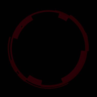 Fütürist dairesel gövde arayüzü elementi. Soyut çember geometrik arkaplan. Dijital teknolojinin grafiksel çizimi.