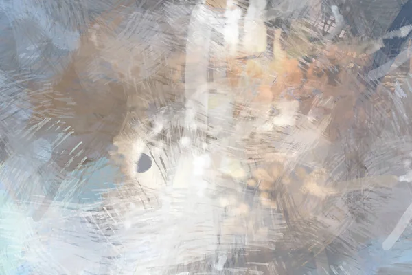 Soyut arkaplanda pürüzlü fırça darbeleri. Fırça boyası. Renkli boya darbeleri. Eşsiz duvar sanatı. Tuvaldeki modern sanat. Renkli çağdaş sanat eserleri.