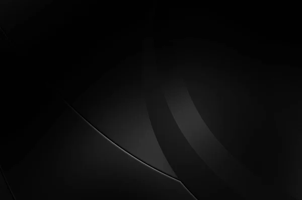 Black Curvy Pattern Surface Illustration Abstract Futuristic Background Minimalist Geometric — Stock Photo, Image