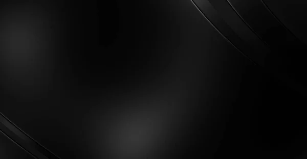 Suprafața Modelului Curbat Negru Ilustrație Abstract Fundal Futurist Design Minimalist — Fotografie, imagine de stoc