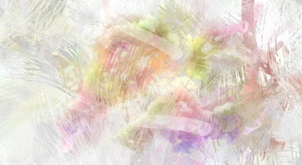 Rough Brushstrokes Abstract Background Brush Painting Color Strokes Paint Unique — Stock Photo, Image