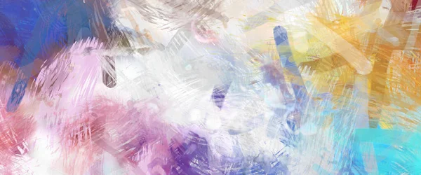 Soyut arkaplanda pürüzlü fırça darbeleri. Fırça boyası. Renkli boya darbeleri. Eşsiz duvar sanatı. Tuvaldeki modern sanat. Renkli çağdaş sanat eserleri.