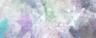 Soyut arkaplanda pürüzlü fırça darbeleri. Fırça boyası. Renkli boya darbeleri. Eşsiz duvar sanatı. Tuvaldeki modern sanat. Renkli çağdaş sanat eserleri.