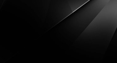 Lüks minimalist tasarım. Fütürist şablon. Karanlık elementleri olan birinci sınıf soyut duvar kâğıdı. Zarif bir zemin. Siyah üç boyutlu geometrik arkaplan. Poster, broşür, sunum için tasarım.