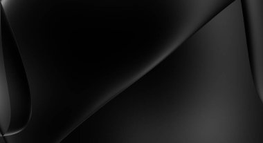 Web sitesi, poster, marka kimliği, broşür, sunum şablonu için lüks koyu bir arka plan. Dalgalı şekilli kaliteli tasarım. Dalgalanmalı soyut arkaplan. Pankart veya kapak tasarımı için dekorasyon.