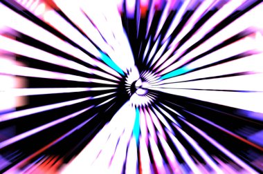 Siyah arkaplanda dönen ışık gösterisi. Lüks çizgiler. Parlak kıvrımlı duvar kağıdı. Uzay tüneli. Dönen ışık çemberi ya da maytap izi. Parlak konsept çizimi.