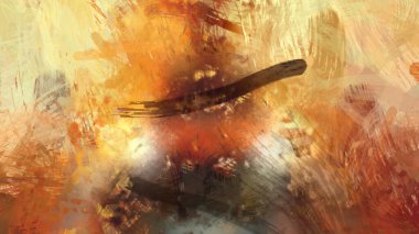 Soyut arkaplanda pürüzlü fırça darbeleri. Fırça boyası. Renkli boya darbeleri. Eşsiz duvar sanatı. Tuvaldeki modern sanat. Renkli çağdaş sanat eserleri.