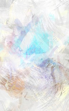 Soyut arkaplanda pürüzlü fırça darbeleri. Fırça boyası. Renkli boya darbeleri. Eşsiz duvar sanatı. Tuvaldeki modern sanat. Renkli çağdaş sanat eserleri.