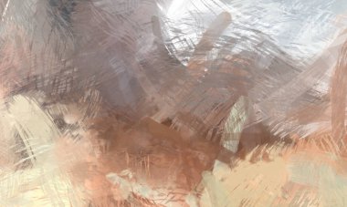 Soyut arkaplanda pürüzlü fırça darbeleri. Fırça boyası. Renkli boya darbeleri. Eşsiz duvar sanatı. Tuvaldeki modern sanat. Renkli çağdaş sanat eserleri.