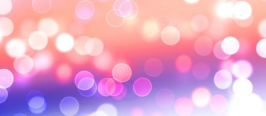 Kavramsal ışıklar duvar kağıdı. Güzel soyut çok renkli bokeh çemberleri parçacıklarla çevrili. Metninizi veya başlığınızı göstermek için boşluk ile odaklanmış olmayan canlı illüstrasyon. 