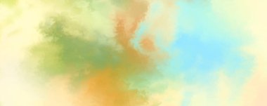 Modern fırça darbeleri. Poster, duvar sanatı, afiş, kart, kitap kapağı veya ambalaj için rahatlatıcı kompozisyonun yumuşak renkli çizimi. Pastel renklerle suluboya. 