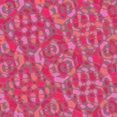 Yaratıcı karalama sanatı farklı şekil ve dokulara sahip kusursuz desen. Kolaj. Sanatsal arka plan. Soyut duvar kağıdı. Dekoratif hippi fayansları.