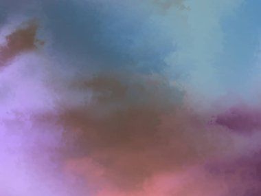 Modern fırça darbeleri. Poster, duvar sanatı, afiş, kart, kitap kapağı veya ambalaj için rahatlatıcı kompozisyonun yumuşak renkli çizimi. Pastel renklerle suluboya. 