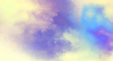 Modern fırça darbeleri. Poster, duvar sanatı, afiş, kart, kitap kapağı veya ambalaj için rahatlatıcı kompozisyonun yumuşak renkli çizimi. Pastel renklerle suluboya. 