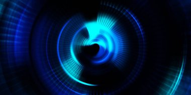 Parlayan neon ışıkları. Parlak sunum tasarım şablonu. Fotoğraf makinesi konsepti. Soyut arkaplan. Dönen ışık ışınları. Hareketli kavramsal duvar kağıdı. Grafik dijital illüstrasyon. 