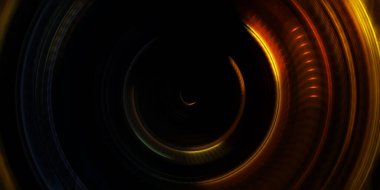 Fotoğraf makinesi konsepti. Soyut arkaplan. Dönen ışık ışınları. Hareketli kavramsal duvar kağıdı. Grafik dijital illüstrasyon. Parlayan neon ışıkları. Parlak sunum tasarım şablonu.