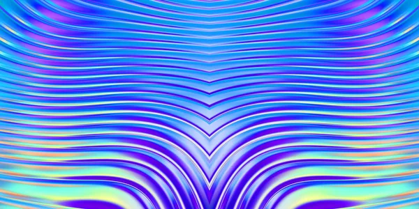 Illustration Colorful Wavy Reflective Design Wallpaper Graphic Illustration Wallpaper Banner — Stock Photo, Image