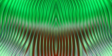 Renkli dalgalı yansıtıcı duvar kağıdının üç boyutlu çizimi. Duvar kağıdı, afiş, arkaplan, kart, kitap kapağı veya web sitesi için grafiksel illüstrasyon. Soyut parlak arkaplan.