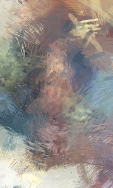 Soyut arkaplanda pürüzlü fırça darbeleri. Fırça boyası. Renkli boya darbeleri. Eşsiz duvar sanatı. Tuvaldeki modern sanat. Renkli çağdaş sanat eserleri.