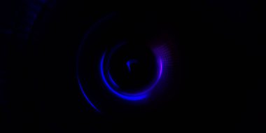 Parlayan neon ışıkları. Parlak sunum tasarım şablonu. Fotoğraf makinesi konsepti. Soyut arkaplan. Dönen ışık ışınları. Hareketli kavramsal duvar kağıdı. Grafik dijital illüstrasyon. 