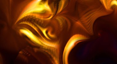 Hareketli girdapların soyut çizimi. Titreşimli renkli kıvrımların dönen akışı. Kıvrımlı ve kıvrımlı arka plan ve çizgiler. Garip duvar kâğıdı tasarımı. Dalgalanma arkaplanı.