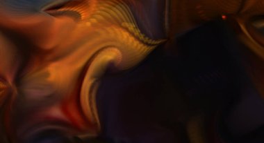 Hareketli girdapların soyut çizimi. Titreşimli renkli kıvrımların dönen akışı. Kıvrımlı ve kıvrımlı arka plan ve çizgiler. Garip duvar kâğıdı tasarımı. Dalgalanma arkaplanı.