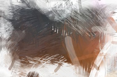 Soyut arkaplanda pürüzlü fırça darbeleri. Fırça boyası. Renkli boya darbeleri. Eşsiz duvar sanatı. Tuvaldeki modern sanat. Renkli çağdaş sanat eserleri.