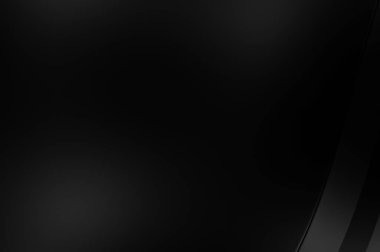 Siyah kıvrımlı yüzey. 3 boyutlu illüstrasyon. Soyut fütüristik geçmiş. Minimalist geometrik kapak tasarımı. Çarpık siyah çizgiler. Lüks dokuma duvar kağıdı. Zarif arkaplan.