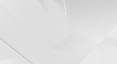 Beyaz 3d geometrik arka plan. Fütürist şablon. Karanlık elementleri olan birinci sınıf soyut duvar kâğıdı. Zarif bir zemin. Lüks minimalist tasarım. Poster, broşür, sunum için tasarım.