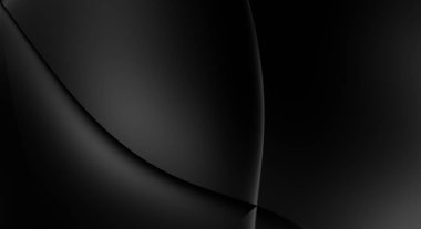 Web sitesi, poster, marka kimliği, broşür, sunum şablonu için lüks koyu bir arka plan. Dalgalı şekilli kaliteli tasarım. Dalgalanmalı soyut arkaplan. Pankart veya kapak tasarımı için dekorasyon.