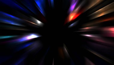 Parlayan yıldızın patlaması. Dinamik renkli arkaplan resmi. Parıldayan ışıklar duvar kağıdı. Tasarımınız için canlı şablon.