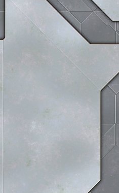 Katmanlı paneller. Fütürist soyut duvar kağıdı. Geometrik teknolojik yansıtıcı arka plan 3D metalik doku. Uzay gemisi desen yüzeyi.