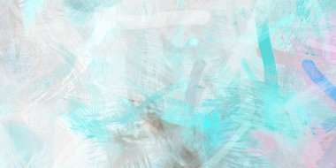 Soyut arkaplanda pürüzlü fırça darbeleri. Fırça boyası. Renkli boya darbeleri. Eşsiz duvar sanatı. Tuvaldeki modern sanat. Renkli çağdaş sanat eserleri.