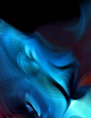 Hareketli girdapların soyut çizimi. Titreşimli renkli kıvrımların dönen akışı. Kıvrımlı ve kıvrımlı arka plan ve çizgiler. Garip duvar kâğıdı tasarımı. Dalgalanma arkaplanı.