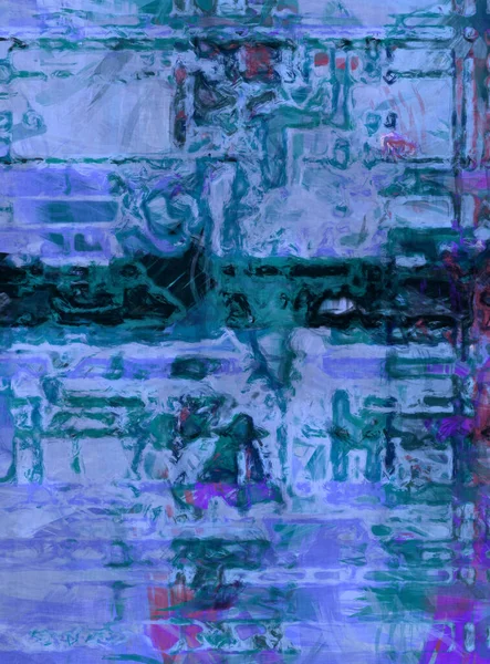 Хаотичний Живопис Матовий Пофарбований Абстрактний Фон Виразний Пензлик Полотні Малюнок — стокове фото