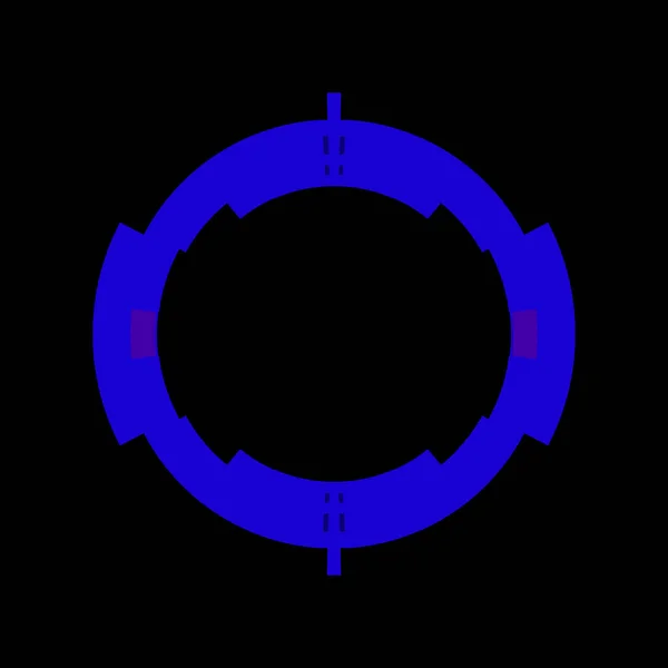 Futurystyczny Okrągły Element Interfejsu Kadłuba Streszczenie Geometrycznego Tła Okręgu Ilustracja — Zdjęcie stockowe