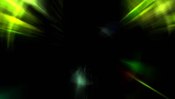Spektakulär Ljusshow Färgstark Och Levande Partikelexplosion Med Glödande Strålar Ljus — Stockfoto