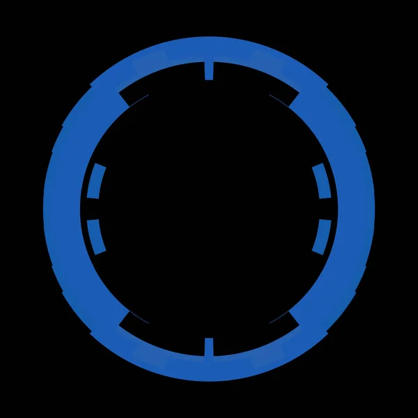 Futurisztikus Kör Alakú Hud Interfész Elem Absztrakt Kör Geometriai Háttér — Stock Fotó
