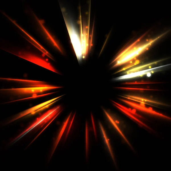 Schöner Hintergrund Kreuzender Lichtstrahlen Und Glühender Teilchen Tapete Mit Lebendigen — Stockfoto