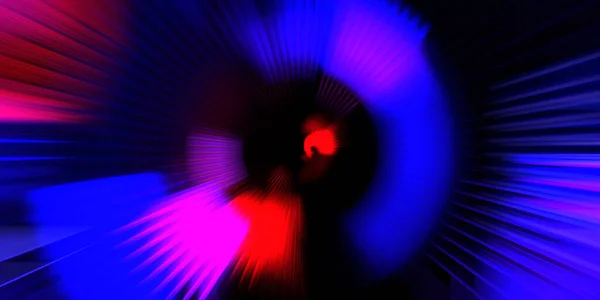 Motion Conceptual Wallpaper Graphic Digital Illustration Glowing Neon Rotating Lights — Stock Photo, Image