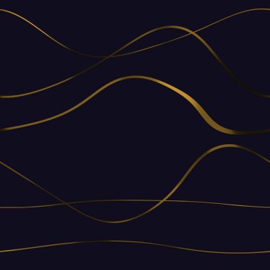 Dalgalı yansıtıcı çizgilerin kusursuz deseni. Lüks minimalist malzeme. Süs dalgasıyla dekoratif motif. Web, kartvizit, davetiye, poster, tekstil baskısı için zarif duvar kağıdı.